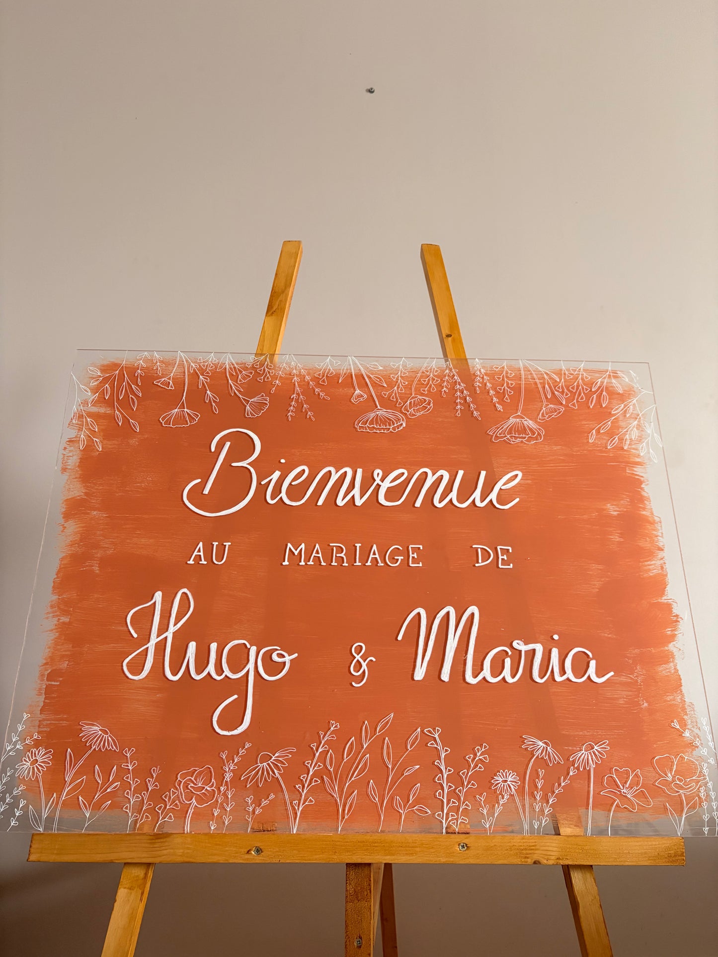 Panneau de bienvenue en Plexiglas