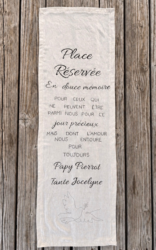 Drapé en lin Hommage